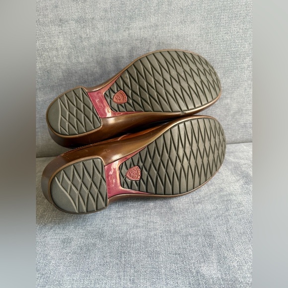 Ariat Womens Santa Cruz Comfort Non Slip Nurse Clogs Slip On 6.5 Brown Leather - Picture 6 of 7